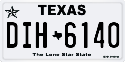 TX license plate DIH6140