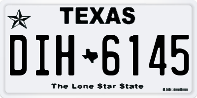 TX license plate DIH6145