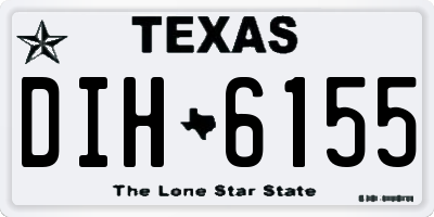 TX license plate DIH6155