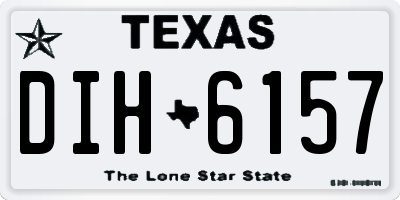 TX license plate DIH6157
