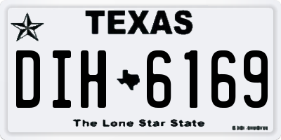 TX license plate DIH6169