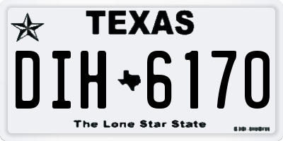 TX license plate DIH6170