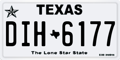 TX license plate DIH6177