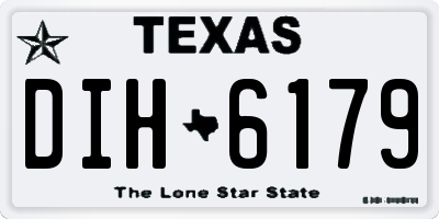 TX license plate DIH6179
