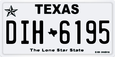 TX license plate DIH6195