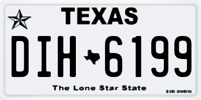 TX license plate DIH6199