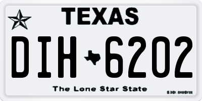 TX license plate DIH6202