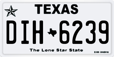 TX license plate DIH6239
