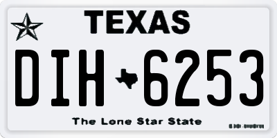TX license plate DIH6253