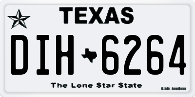 TX license plate DIH6264