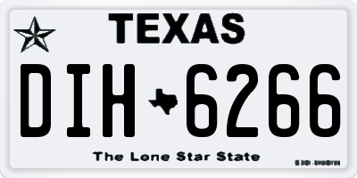 TX license plate DIH6266