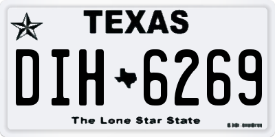 TX license plate DIH6269