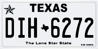 TX license plate DIH6272