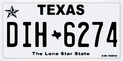 TX license plate DIH6274