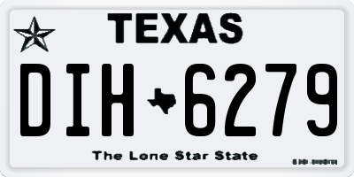 TX license plate DIH6279