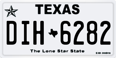 TX license plate DIH6282