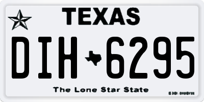 TX license plate DIH6295