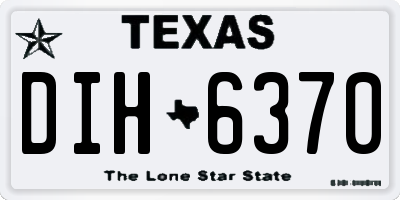 TX license plate DIH6370