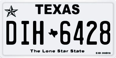 TX license plate DIH6428