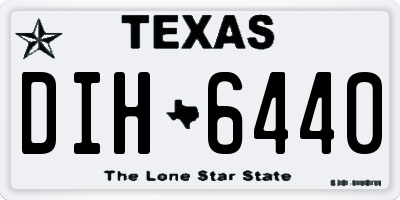 TX license plate DIH6440