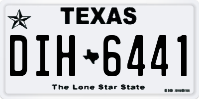 TX license plate DIH6441