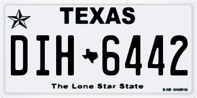 TX license plate DIH6442