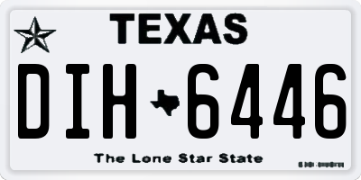 TX license plate DIH6446