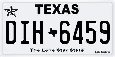 TX license plate DIH6459