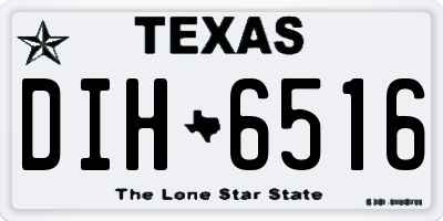 TX license plate DIH6516