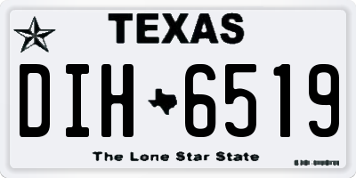 TX license plate DIH6519