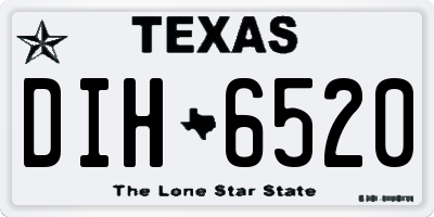 TX license plate DIH6520
