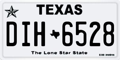 TX license plate DIH6528