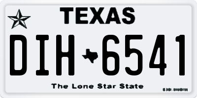 TX license plate DIH6541