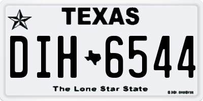 TX license plate DIH6544