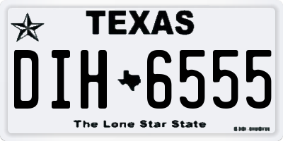 TX license plate DIH6555