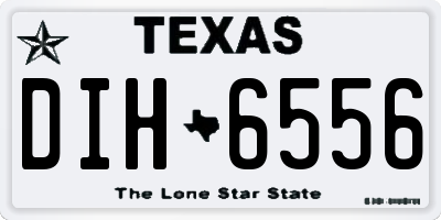 TX license plate DIH6556