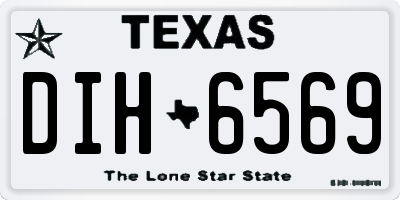 TX license plate DIH6569