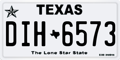 TX license plate DIH6573