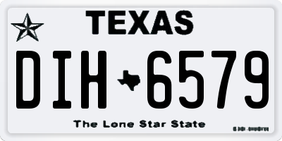 TX license plate DIH6579