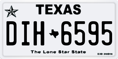 TX license plate DIH6595