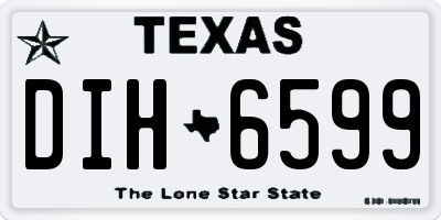TX license plate DIH6599