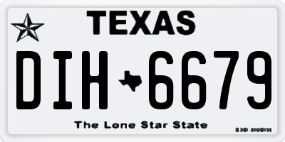 TX license plate DIH6679