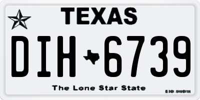 TX license plate DIH6739