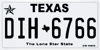 TX license plate DIH6766