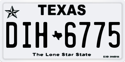 TX license plate DIH6775