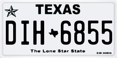 TX license plate DIH6855