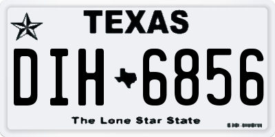 TX license plate DIH6856