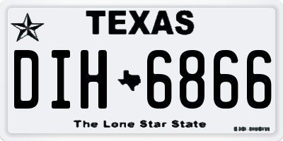 TX license plate DIH6866
