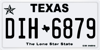 TX license plate DIH6879