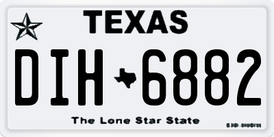 TX license plate DIH6882